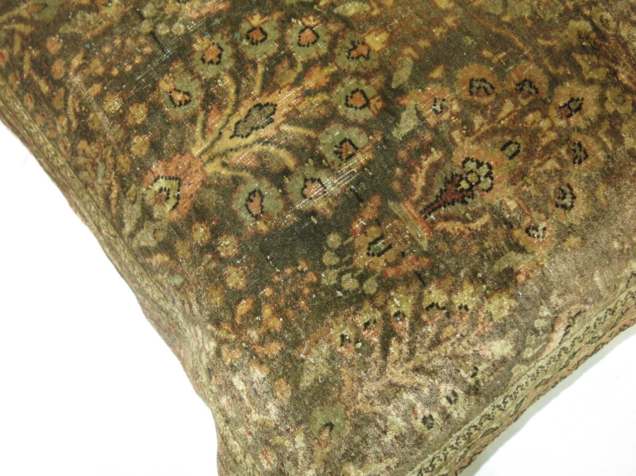 Silk and Wool Antique Persian Pillows For Sale at 1stdibs