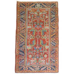 Antique Persian Heriz Scatter Rug