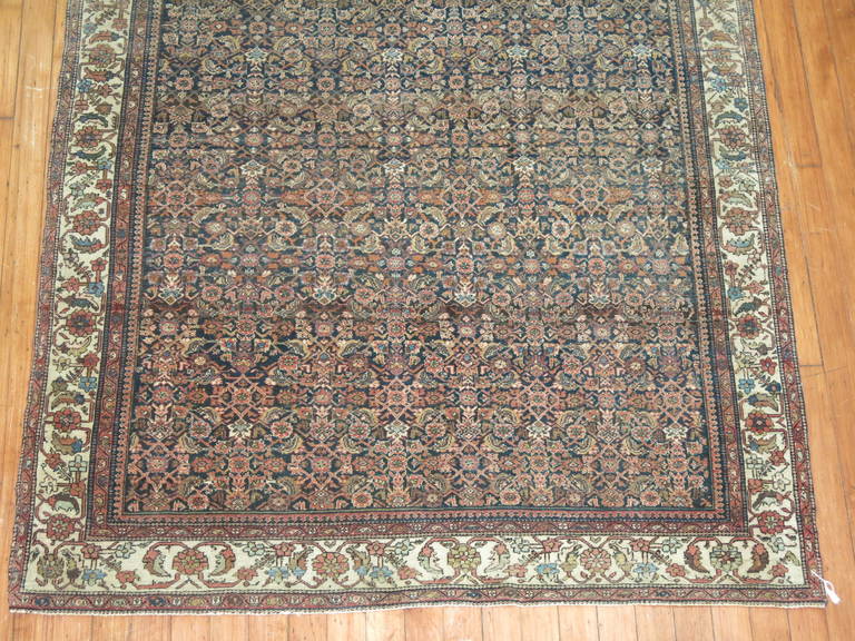 Wool 19th Century Persian Sarouk Ferehan Rug For Sale