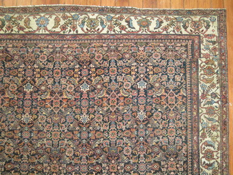 Bakshaish 19th Century Persian Sarouk Ferehan Rug For Sale