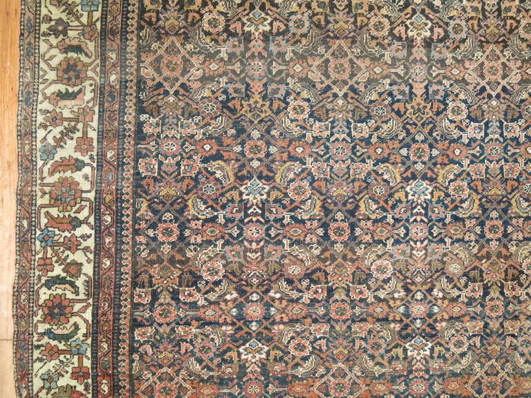 Hand-Knotted 19th Century Persian Sarouk Ferehan Rug For Sale