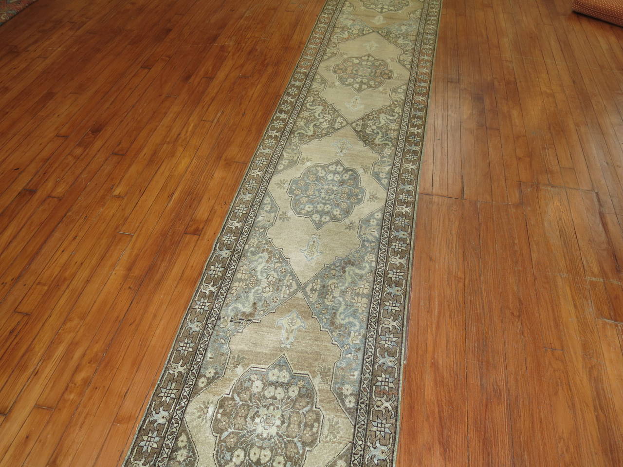 Narrow Runner from Tabriz In Excellent Condition In New York, NY