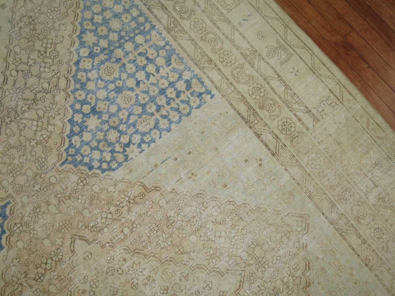 Hand-Knotted Antique Khotan Samarkand Gallery-Size Rug