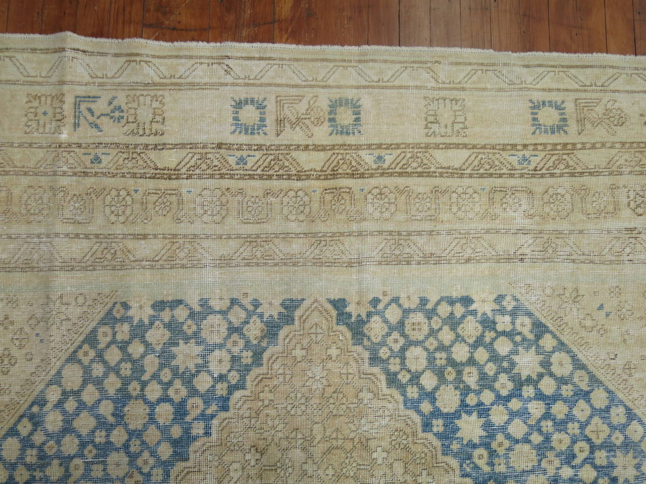 Antique Khotan Samarkand Gallery-Size Rug In Good Condition In New York, NY