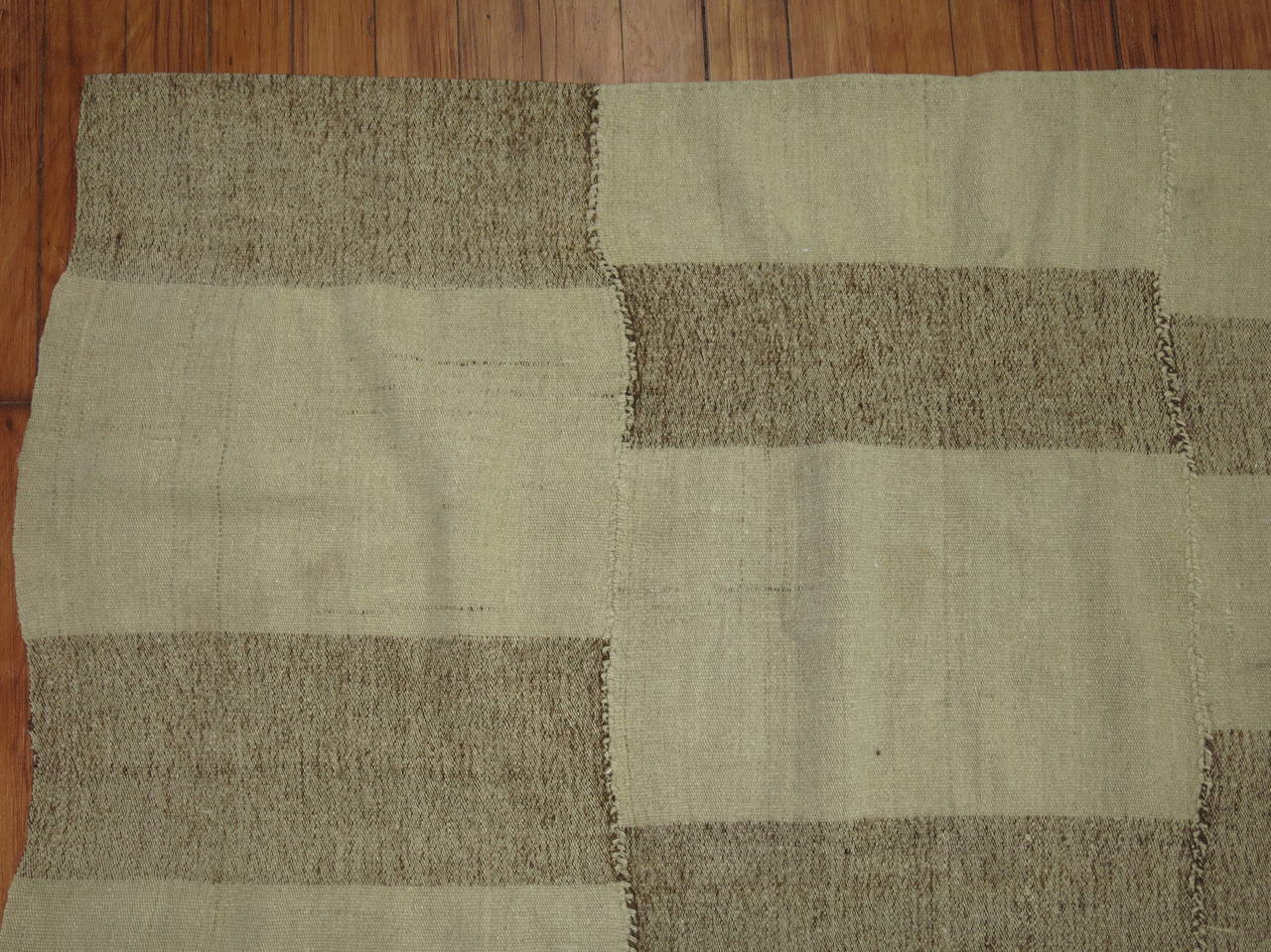 Turkish Vintage Minimalist Kilim from Turkey For Sale