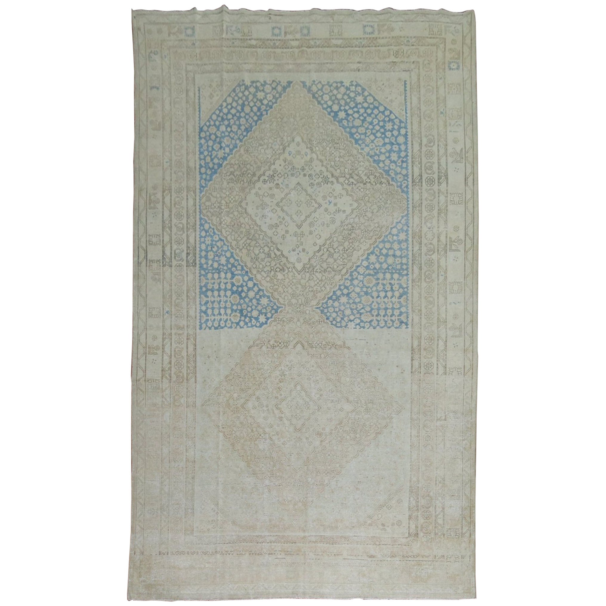 Antique Khotan Samarkand Gallery-Size Rug