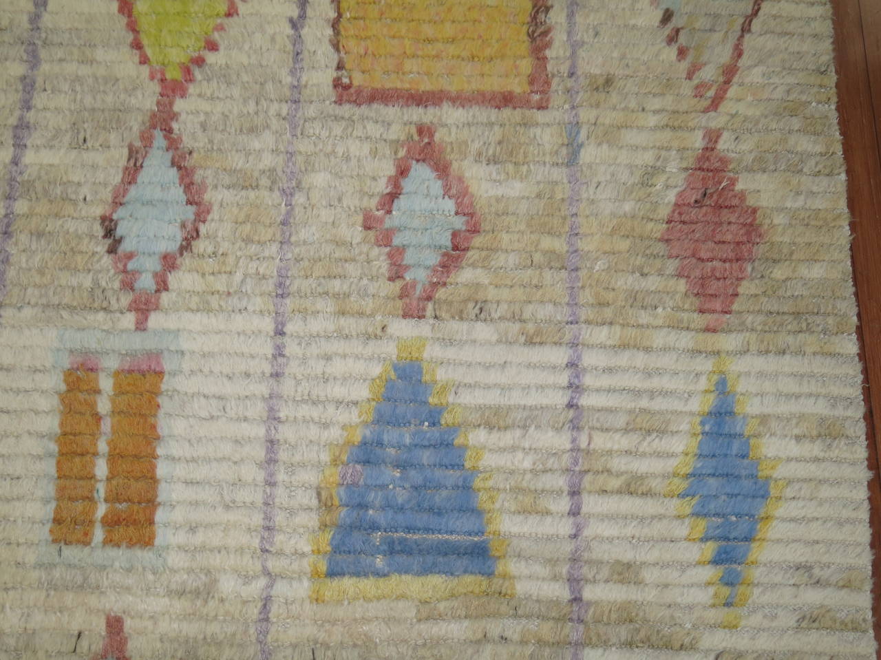 Wool Vintage Turkish Tulu Carpet