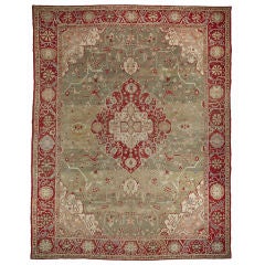 Antique Turkish Oushak Kula Carpet 10