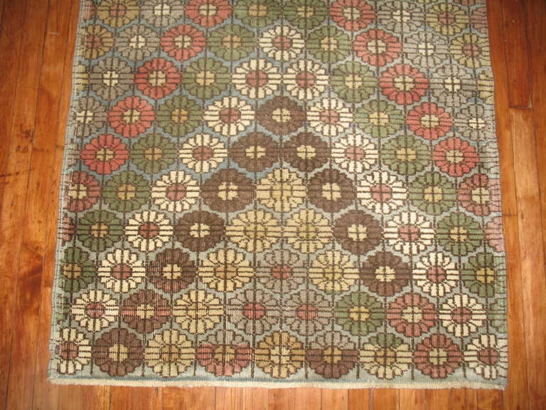 A one of a kind mid-century handmade Turkish Anatolian rug.

Measures: 3'5'' x 7'3''