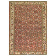 Antique Persian Mahal Sultanabad Gallery Rug