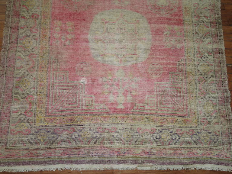 Shabby Chic Silk Khotan Rug