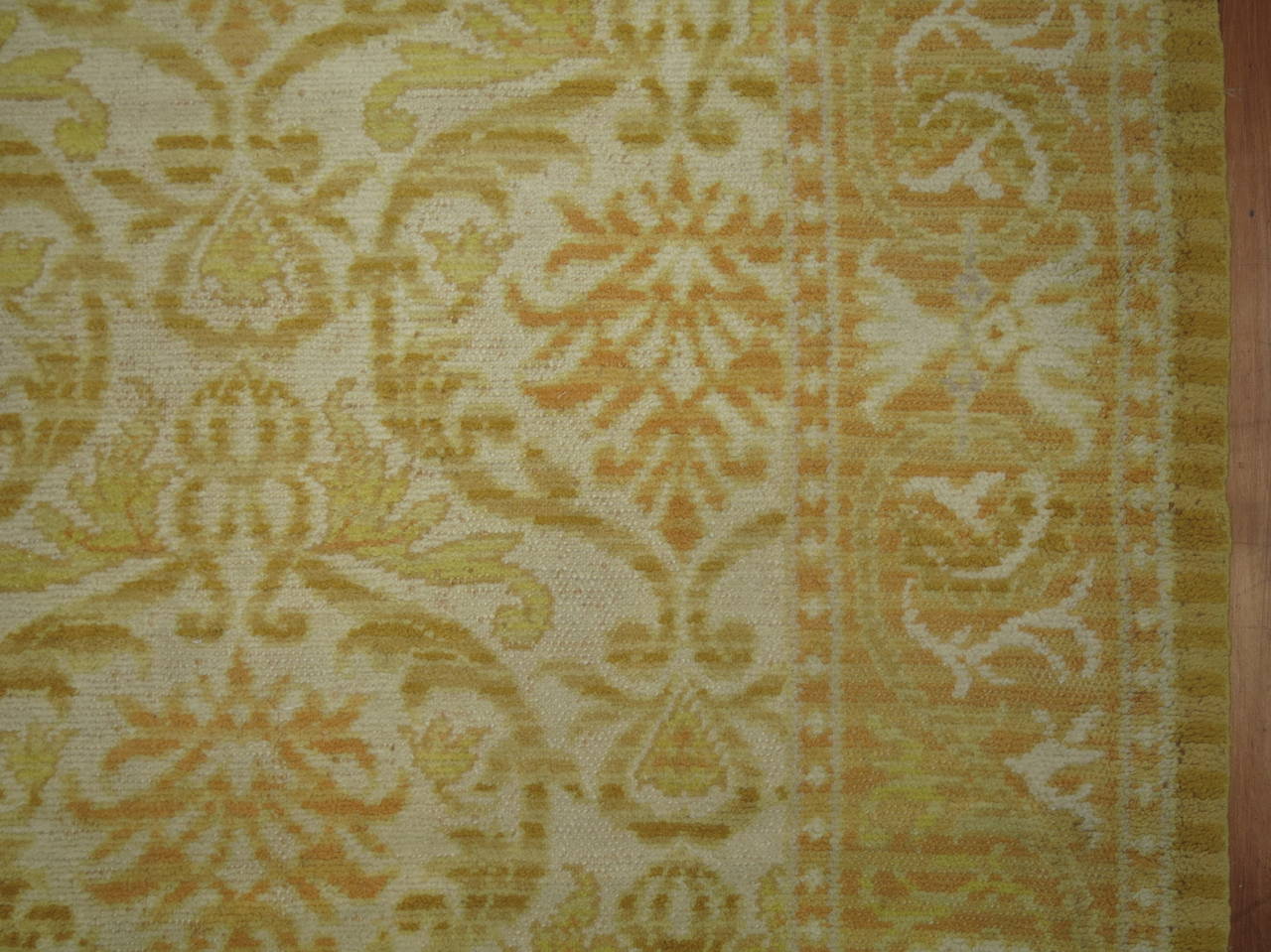 Spanish Colonial Antique Spanish Cuenca Carpet