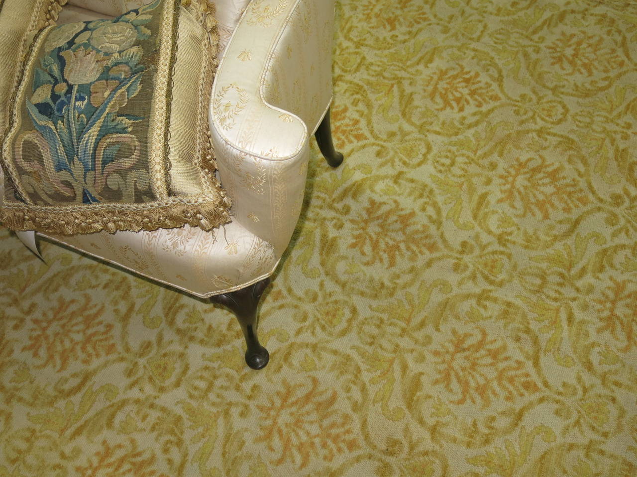 20th Century Antique Spanish Cuenca Carpet