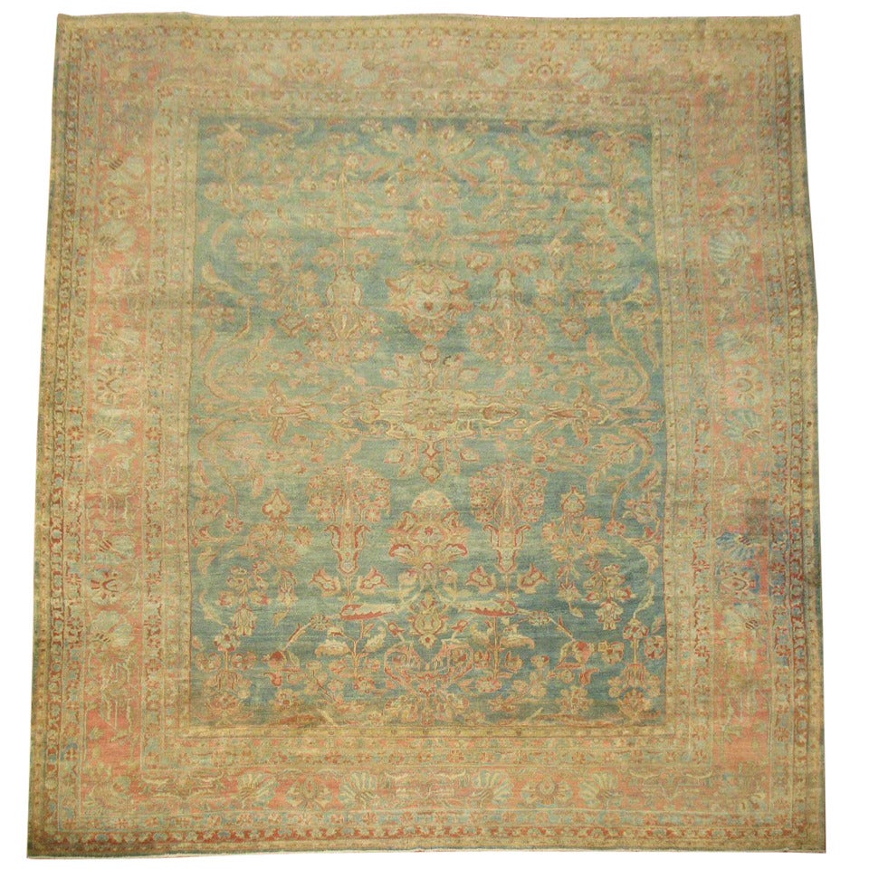 Zabihi Collection Antique Persian Sarouk Carpet