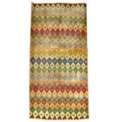 Vintage Turkish Geometric Anatolian Rug 5