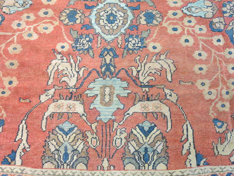 Antique Mahal Sultanabad Rug 3