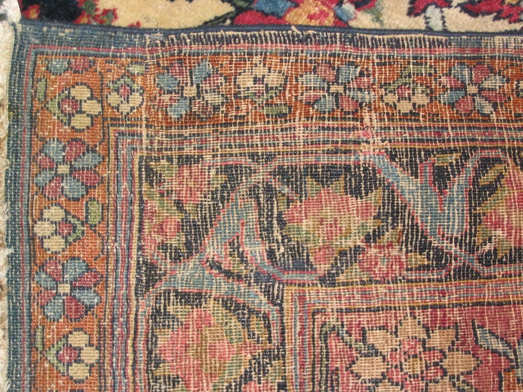 Oversize Antique Persian Teheran Rug For Sale 3