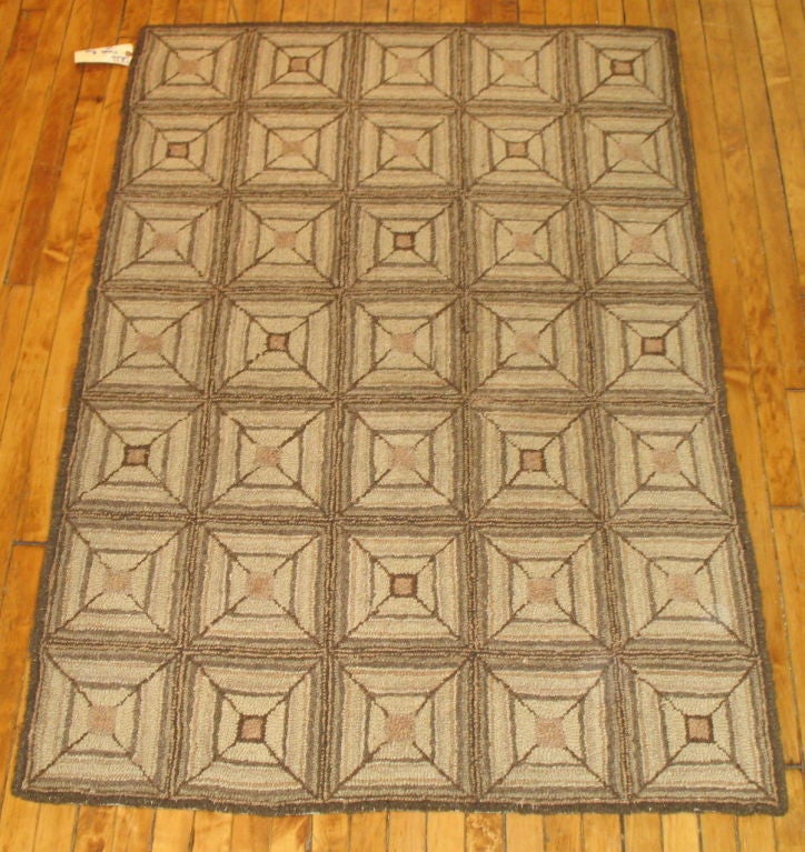 Pair of American Hook Rugs