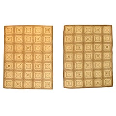 Vintage Pair of American Hook Rugs