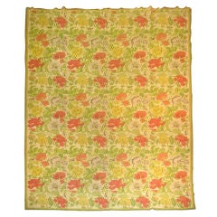 Oversize Handwoven Antique Needlepoint Carpet