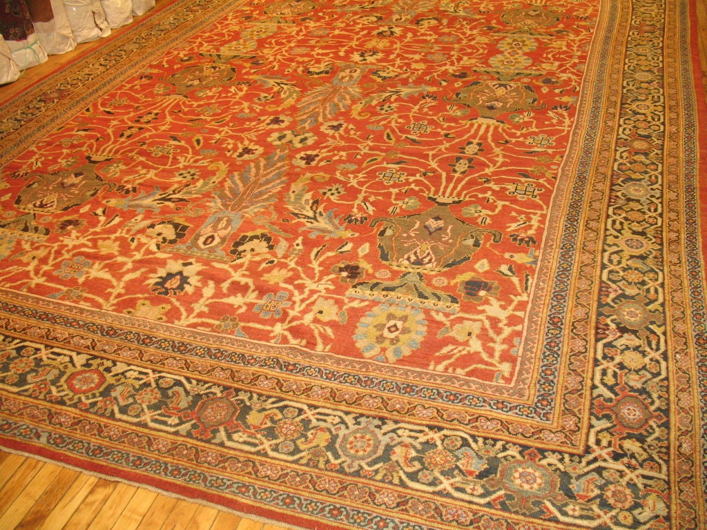 Antique Sultanabad Rug For Sale at 1stdibs