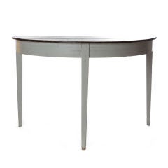 Swedish Gustavian Style Painted Demi-Lune Table