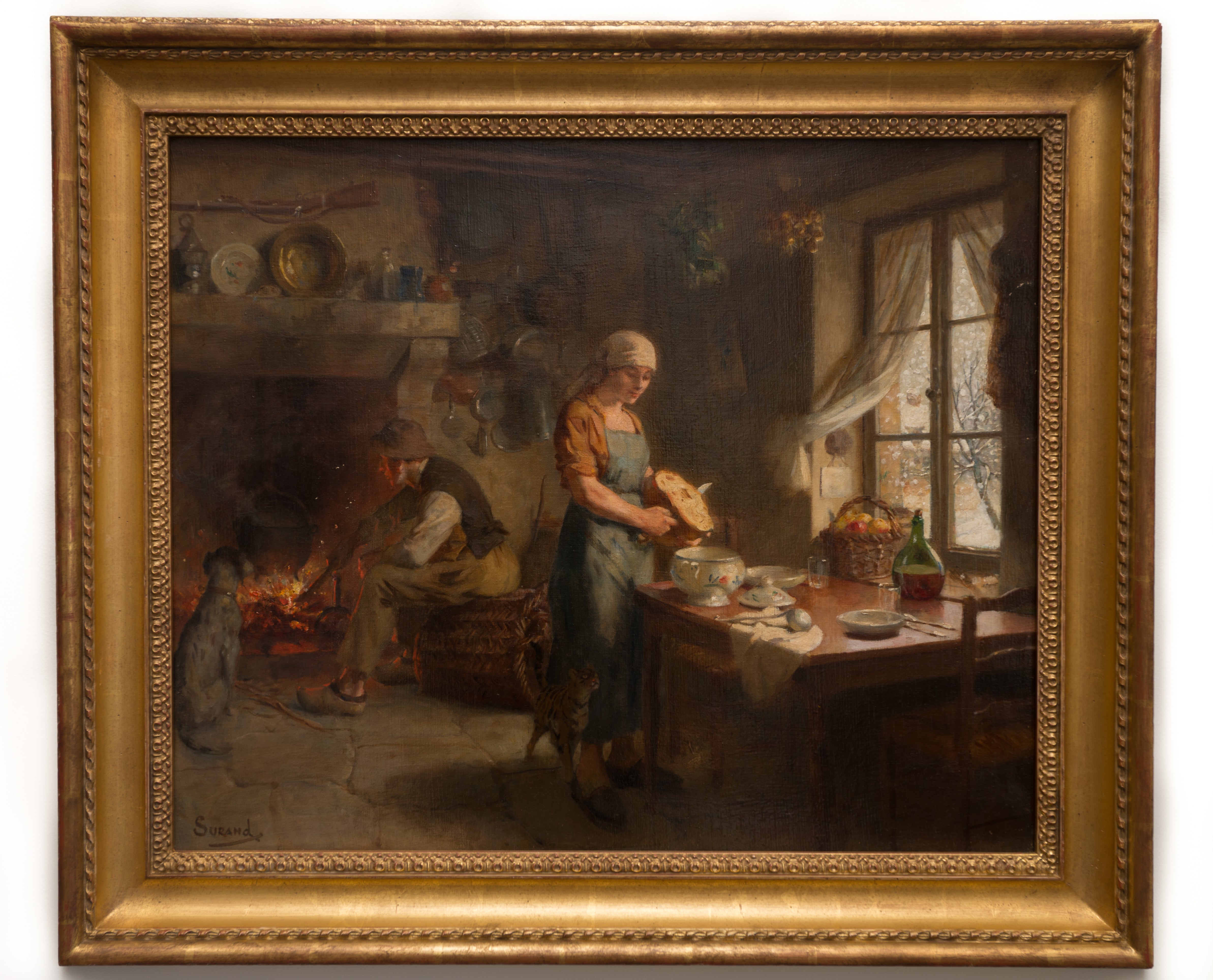 19th Century French Oil Painting For Sale