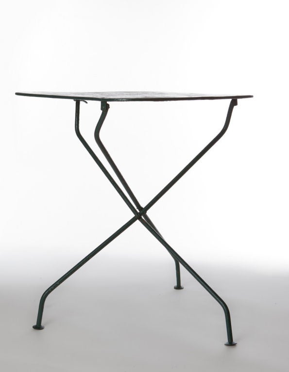 French Cafe Collapsible Iron Table