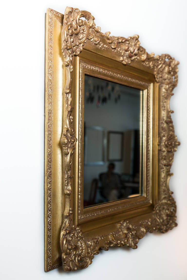 Régence 19th Century Gold Gilt Regence Style Mirror For Sale
