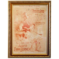 Vintage Framed French Opera Poster