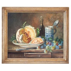 19th Century French Oil Still Life Painting