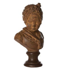 French Louis XVI Style Terracotta Bust