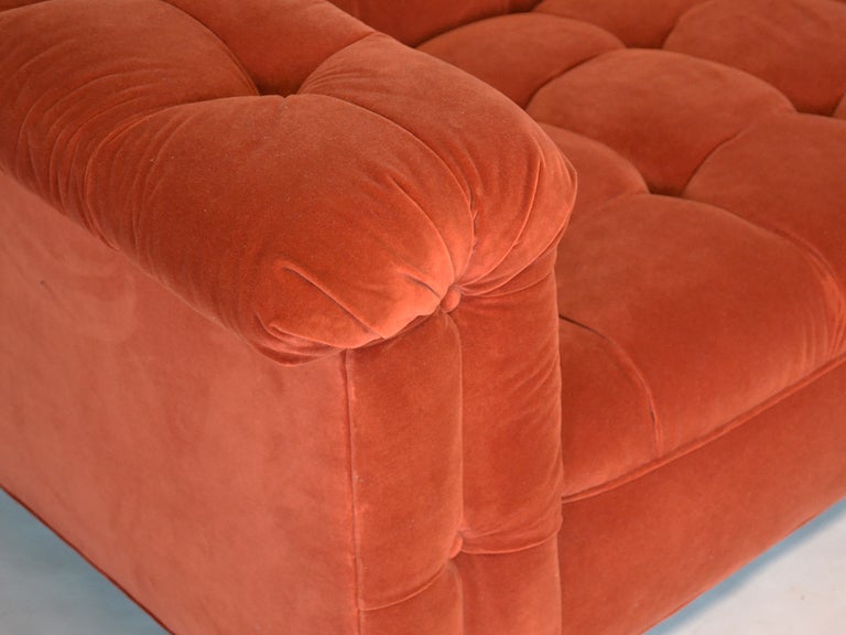 Edward Wormley model 5407 sofa by Dunbar in Jack Lenor Larsen 2