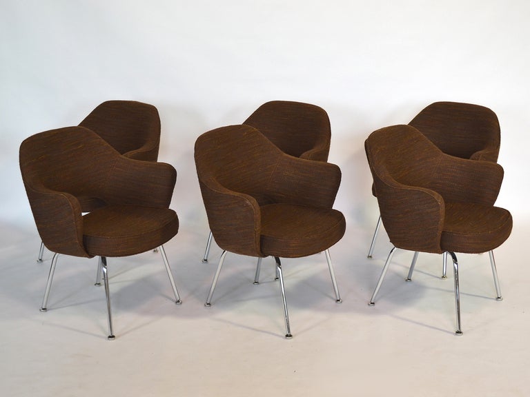 American Set of Six Saarinen Model 71 Armchairs