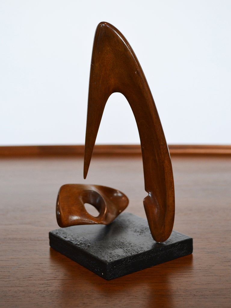Modernist Abstract Wood Sculpture 2