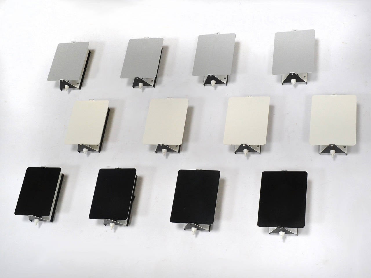 Rare Set of 12 CP-1 Wall Lamps by Charlotte Perriand In Excellent Condition In Highland, IN