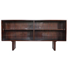 Rosewood Glass-front Cabinet By Dyrlund