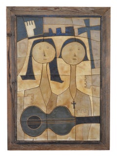 Ceramic Wall Relief by Clyde Burt