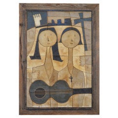 Ceramic Wall Relief by Clyde Burt 9