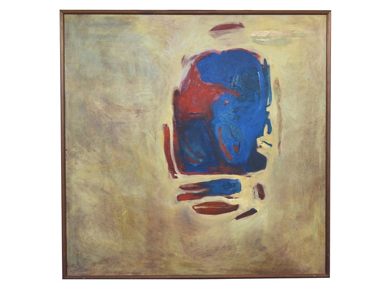 Abstract expressionist oil painting by A. Simon