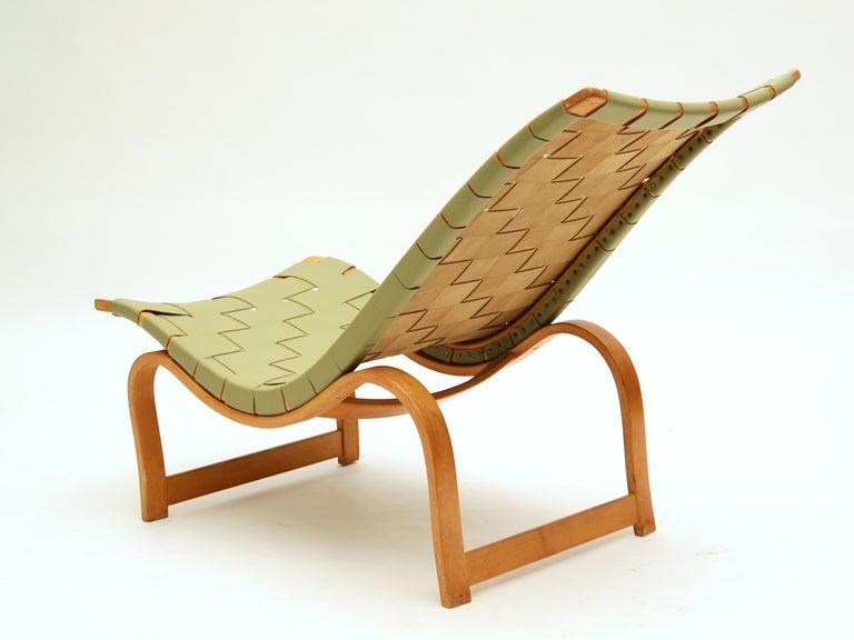 Swedish Early Bruno Mathsson model 36 easy chair For Sale