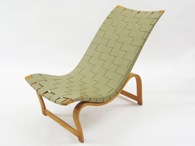 Early Bruno Mathsson model 36 easy chair For Sale 1