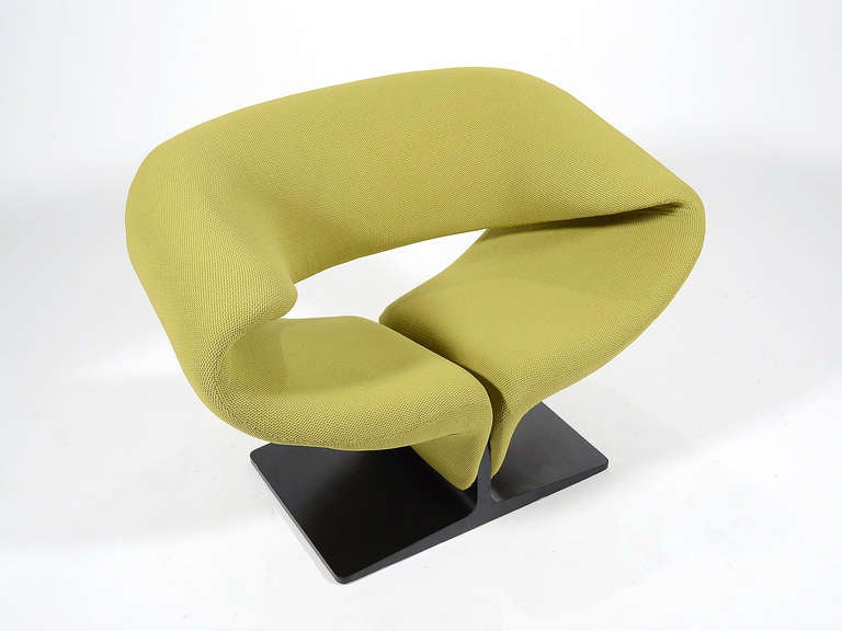 Steel Pierre Paulin Ribbon Chair by Artifort
