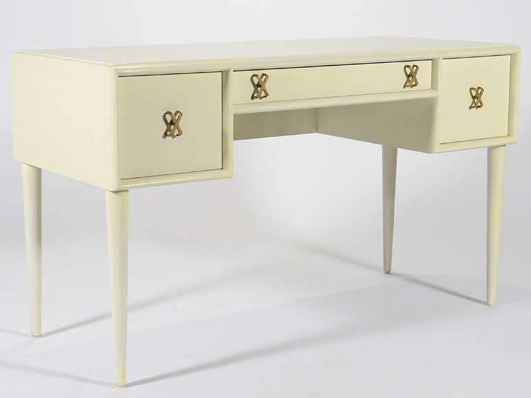 Paul Frankl Writing Desk/ Vanity by Johnson Furniture