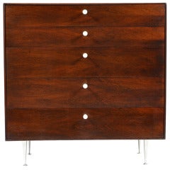 George Nelson Rosewood Thin-edge Chest by Herman Miller