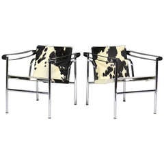 Pair of Le Corbusier LC1 Lounge Chairs by Cassina