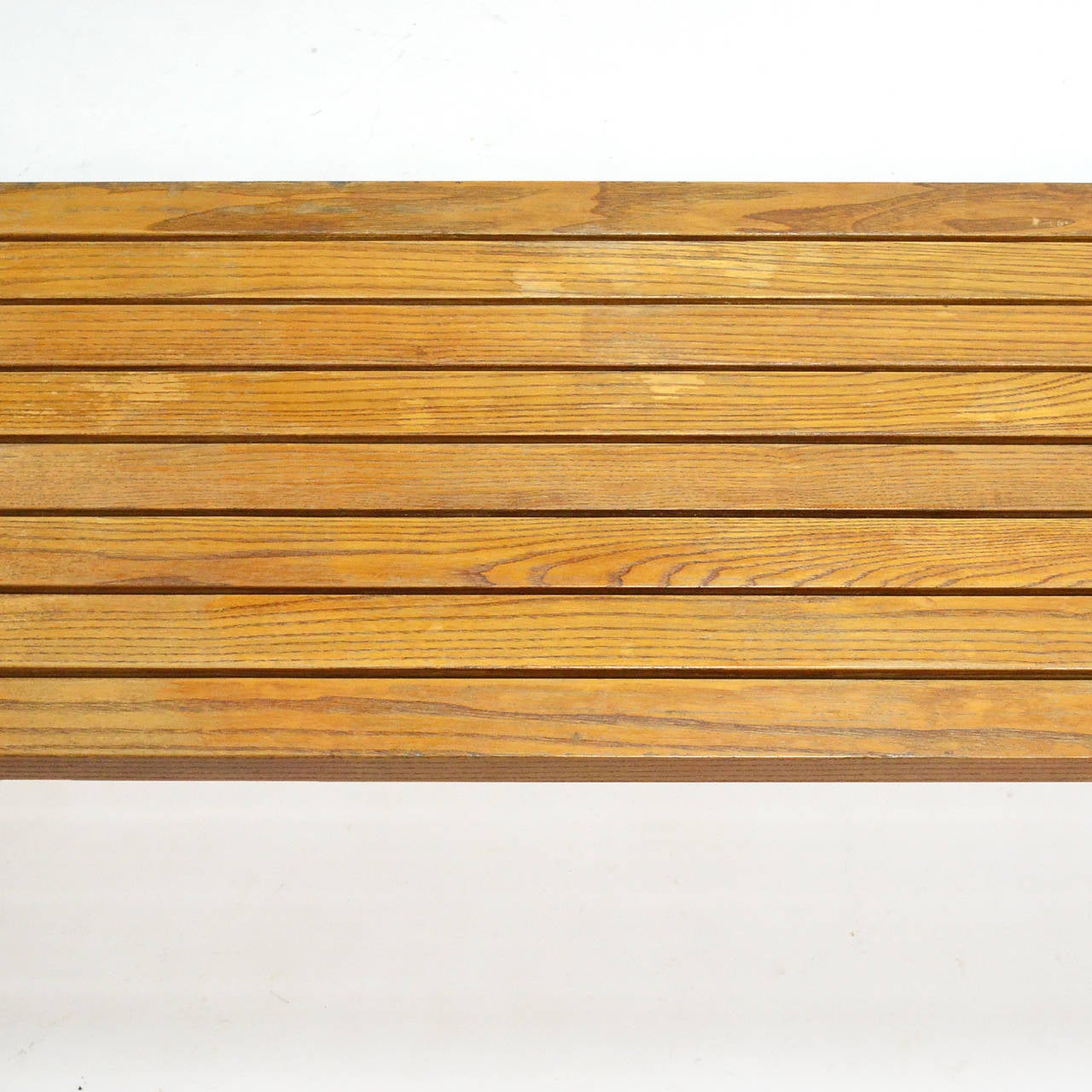 Early Harry Bertoia Slat Bench by Knoll In Good Condition In Highland, IN