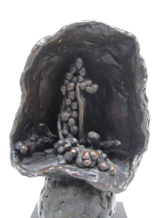 Abstract bronze sculpture by Roszi Tevan in vendita 1