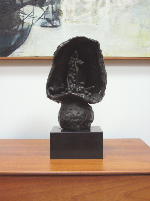 Abstract bronze sculpture by Roszi Tevan in vendita 3
