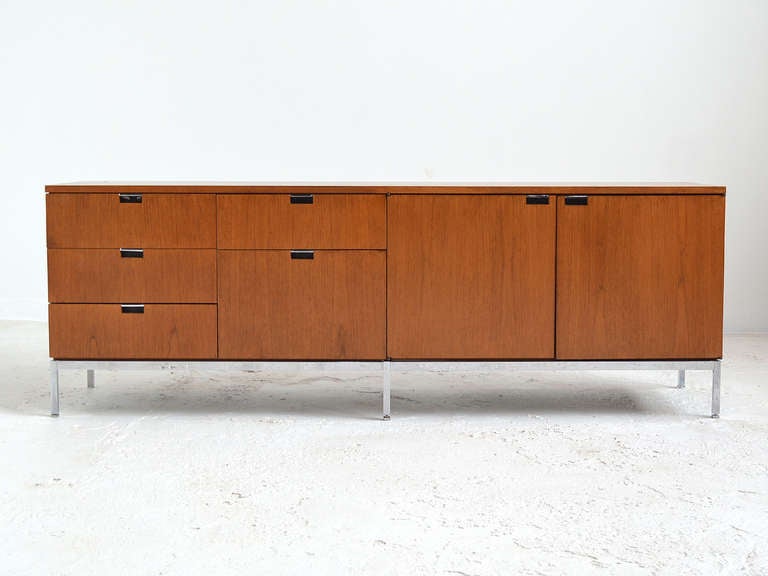 Teak Credenza by Florence Knoll In Good Condition In Highland, IN